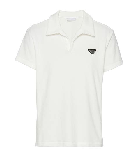 white prada polo shirt|Prada polo shirt price.